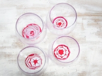 Hello Natural Marbled Water Glasses